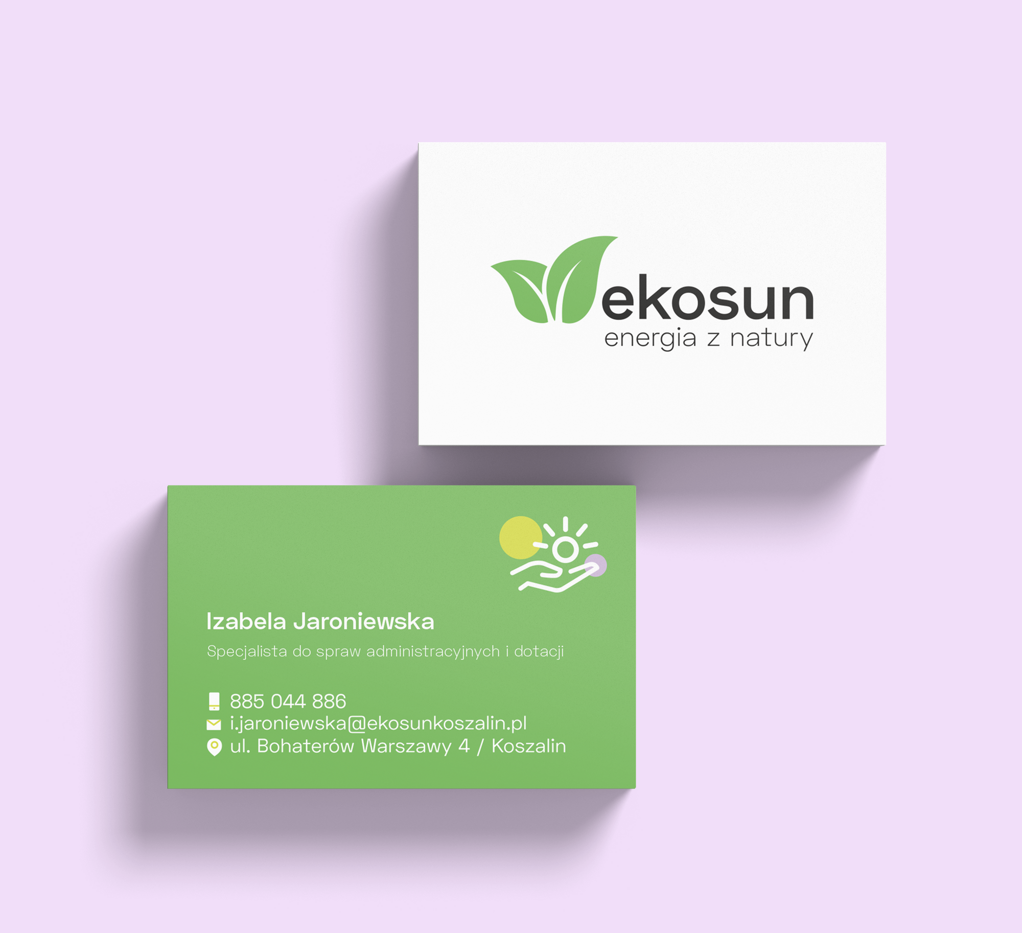 Ekosun - wizytówka wariant 2